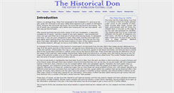 Desktop Screenshot of historicaldons.com